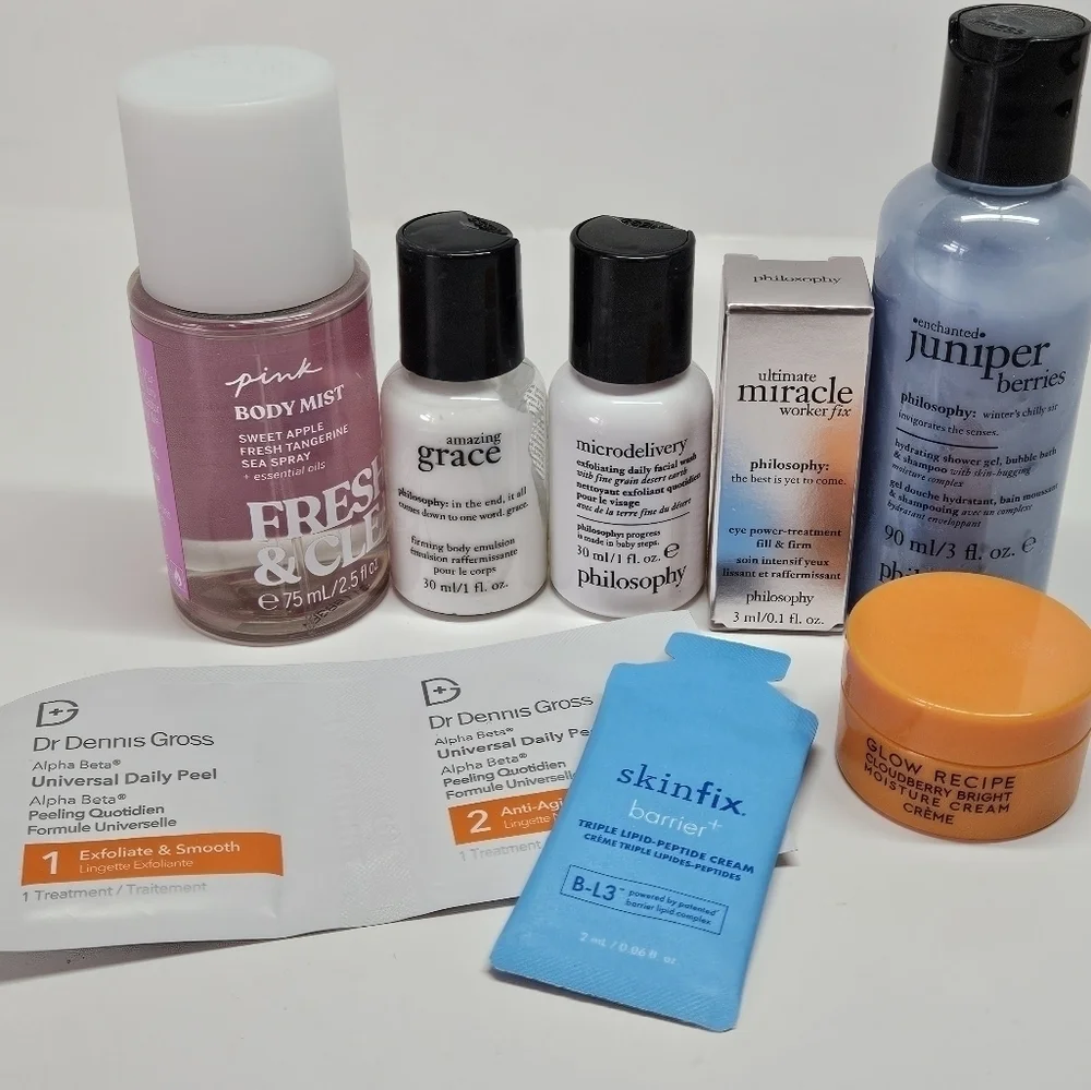 NEW Beauty Bundle Sampler Philosophy Glow Recipe Dennis Gross SkinFix VS